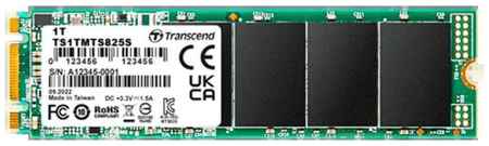Твердотельный накопитель SSD M.2 Transcend 1.0Tb MTS825 (SATA3, up to 550/500MBs, 3D NAND, 360TBW, 22x80mm) 2034018918