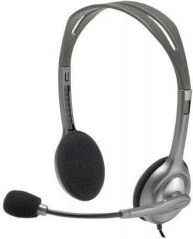 Гарнитура Logitech Stereo Headset H110 серебристый 981-000271 203402178