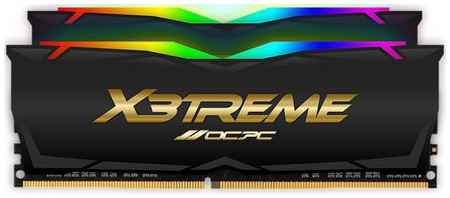 Оперативная память для компьютера 64Gb (2x32Gb) PC4-28800 3600MHz DDR4 DIMM CL18 OCPC X3 RGB LABEL MMX3A2K64GD436C18BL