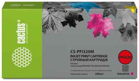 Картридж струйный Cactus CS-PFI320M пурпурный (300мл) для Canon imagePROGRAF TM-200/TM-200 MFP L24ei/TM-205/TM-300 2034023569