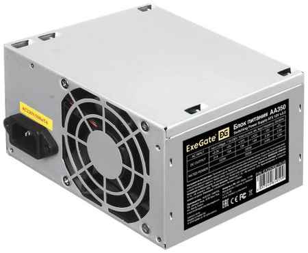 Блок питания 350W ExeGate AA350 (ATX, PC, 8cm fan, 24pin, 4pin, 2xSATA, IDE, кабель 220V в комплекте)