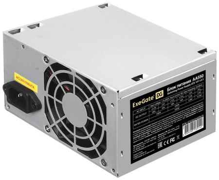 Блок питания 550W ExeGate AA550 (ATX, PC, 8cm fan, 24pin, 4pin, 2xSATA, IDE, кабель 220V в комплекте)