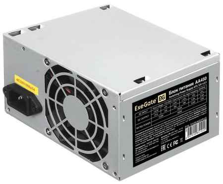 Блок питания 450W ExeGate AA450 (ATX, PC, 8cm fan, 24pin, 4pin, 2xSATA, IDE, кабель 220V в комплекте) 2034024591