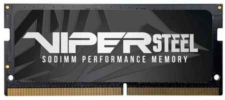 Оперативная память для ноутбука 16Gb (1x16Gb) PC4-25600 3200MHz DDR4 SO-DIMM Unbuffered CL18 Patriot Viper Steel PVS416G320C8S 2034024646