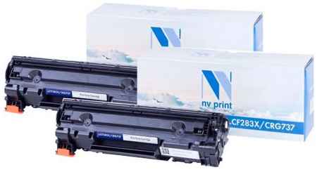 Набор картриджей NV-Print NV-CF283X/737-SET2 для LaserJet Pro M201dw, M201n, M225dn, M225dw, M225rdn, LBP 151dw i-Sensys, MF210, 211, 212, 212w, 216