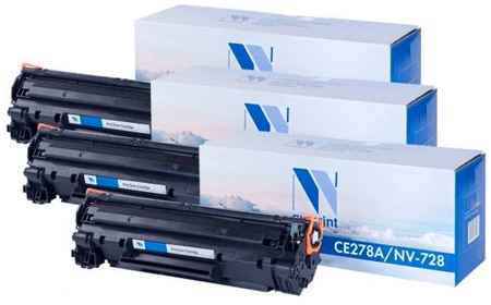 Набор картриджей NV-Print NV-CE278A/728-SET3 для LaserJet Pro P1566/ P1606dn/ M1536dnf/ i-Sensys 4410/ 4430/ 4450/ 4550/ 4550d/ 4570/ 4570dn/ 4580/ 45 2034025311