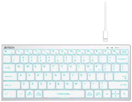 Клавиатура проводная A4TECH FX61 USB белый синий 2034025478