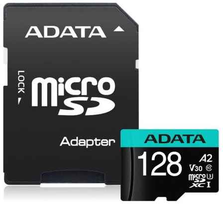 Флеш карта microSDHC 128Gb Class10 A-Data AUSDX128GUI3V30SA2-RA1 Premier Pro + adapter 2034027795