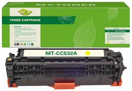 Картридж MyToner, аналог HP CC532A/304A/Canon 718 желтый 2.8k с чипом 2034028080