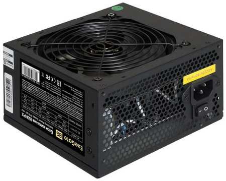 Блок питания 650W ExeGate 650NPX (ATX, SC, 12cm fan, 24pin, 4pin, PCIe, 3xSATA, 2xIDE, FDD, black, кабель 220V с защитой от выдергивания) 2034028461