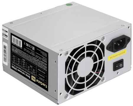 Блок питания 600W ExeGate CP600 (ATX, PC, 8cm fan, 24pin, (4+4)pin, PCI-E, 3xSATA, 2xIDE, кабель 220V в комплекте) 2034028483