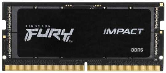 Оперативная память для ноутбука 16Gb (1x16Gb) PC5-44800 5600MHz DDR5 SO-DIMM CL40 Kingston Fury Impact KF556S40IB-16 2034032116