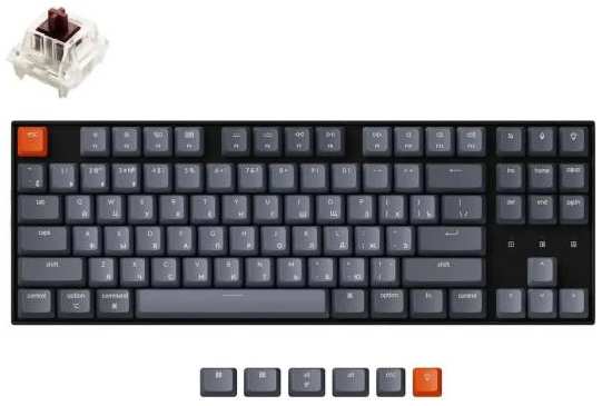 Клавиатура беспроводная Keychron K8-G3 Bluetooth черный серый 2034032812
