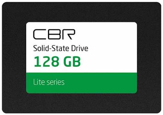CBR SSD-128GB-2.5-LT22, Внутренний SSD-накопитель, серия Lite, 128 GB, 2.5, SATA III 6 Gbit/s, SM2259XT, 3D TLC NAND, R/W speed up to 550/520 MB/s 2034033032