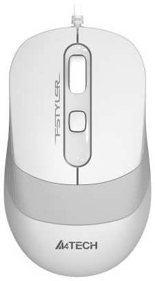 Мышь A4Tech Fstyler FM10S белый/серый оптическая (1600dpi) silent USB (4but) 2034033148