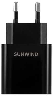Сетевое зар./устр. SunWind SWWA2 20W 3A (PD) USB-C черный (SWWA2H0100BK) 2034033217