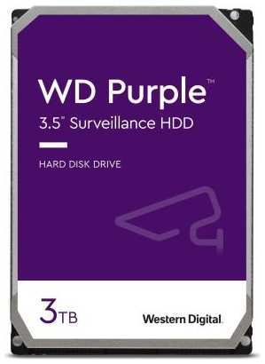Western Digital Жесткий диск WD SATA-III 3TB WD33PURZ Surveillance Purple (5400rpm) 64Mb 3.5 2034033402
