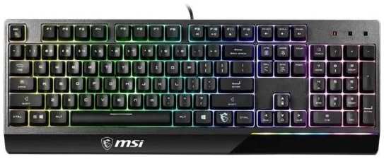 Gaming Keyboard MSI VIGOR GK30, Wired, Mechanical-like plunger switches. 6 zones RGB lighting with several lighting effects. Anti-ghosting Capability