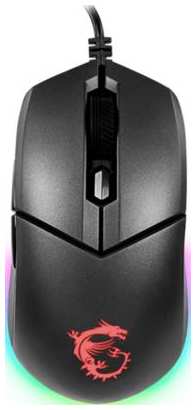 Gaming Mouse MSI Clutch GM11, Wired, DPI 5000, symmetrical design, RGB lighting, Black 2034034517