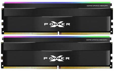 Оперативная память для компьютера 32Gb (2x16Gb) PC5-48000 6000MHz DDR5 DIMM CL40 Silicon Power XPower Zenith RGB SP032GXLWU600FDF