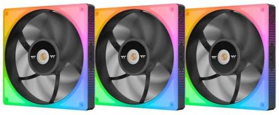 Thermaltake Fan Tt TOUGHFAN 14 RGB (3 Pack) [CL-F136-PL14SW-A] / PWM / Hydraulic Bearing Gen.2 / Black 2034036313