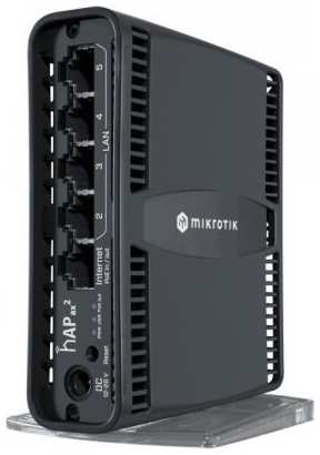 Wi-Fi роутер MikroTik C52iG-5HaxD2HaxD-TC 802.11ax 1774Mbps 2.4 ГГц 5 ГГц 5xLAN PoE LAN черный 2034036970