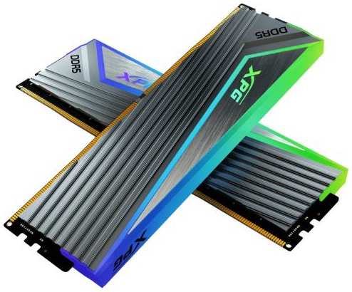 ADATA Оперативная память для компьютера 32Gb (2x16Gb) PC5-48000 6000MHz DDR5 DIMM Unbuffered CL30 A-Data XPG CASTER RGB AX5U6000C3016G-DCCARGY 2034038478