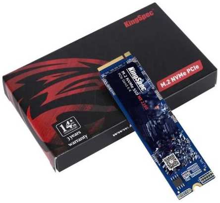 Kingspec SSD NE-1TB 2280, 1024GB, M.2(22x80mm), NVMe, PCIe 3.0 x4, R/W 2400/1900MB/s, IOPs н.д./н.д., TBW 800, DWPD 0.69 (3 года) 2034039357
