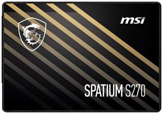 Твердотельный накопитель SSD 2.5 480 Gb MSI SPATIUM S270 Read 500Mb/s Write 450Mb/s 3D NAND S78-440E350-P83