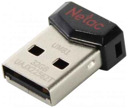 Флешка 32Gb Netac NT03UM81N-032G-20BK USB 2.0 черный 2034040550