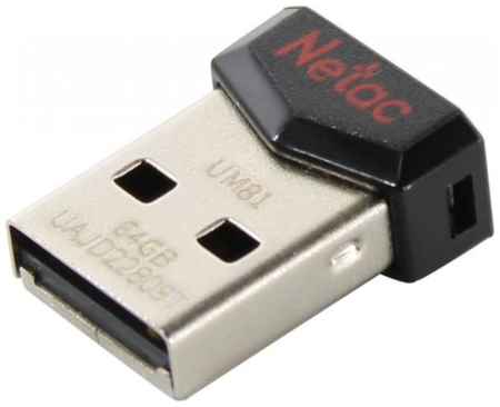 Флешка 64Gb Netac UM81 USB 2.0 черный 2034040559