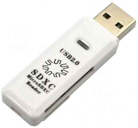 5bites RE2-100WH USB2.0 Устройство ч/з карт памяти 0 / SD / TF / USB PLUG / WHITE 2034041801
