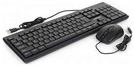 Гарнизон Комплект клавиатура + мышь GKS-126 {проводной, черный, 1,5 м, 104 кл, 2 кл + колесо-кнопка, 100DPI} 2034042106