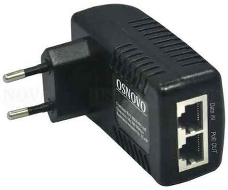 Инжектор POE OSNOVO Midspan-1/151GA Gigabit Ethernet на 1 порт, мощность PoE - до 15.4W 2034042452
