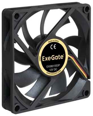 Exegate EX281212RUS Вентилятор ExeGate Mirage-S 60x60x15 подшипник скольжения, 3500 RPM, 26dB, 3pin 2034042722