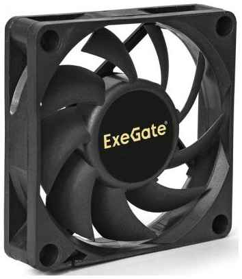 Exegate EX283372RUS Вентилятор ExeGate EX07015H3PM, 70x70x15 мм, гидродинамический, 3pin+Molex, 3000RPM, 26dBA