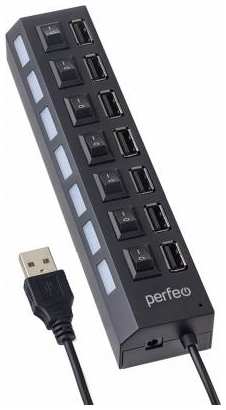 Концентратор USB 2.0 Perfeo PF-H033 7 x USB 2.0 черный 2034042765