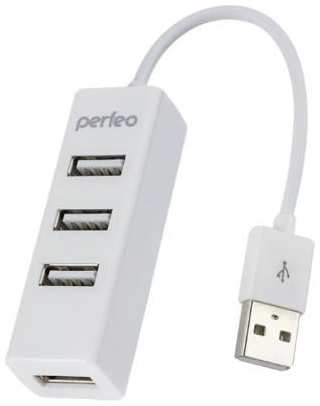 Концентратор USB 2.0 Perfeo PF-HYD-6010H 4 x USB 2.0 белый 2034042766
