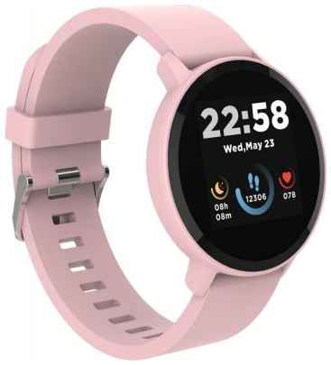 Canyon Smart watch, 1.3inches IPS full touch screen, Round watch, IP68 waterproof, multi-sport mode, BT5.0, compatibility with iOS and android, Pink, Host: 2 2034046642