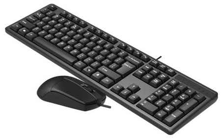 Клавиатура + мышь A4Tech KK-3330 клав:черный мышь:черный USB 2034047104