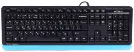 Клавиатура проводная A4TECH Fstyler FKS10 USB черный синий 2034047109