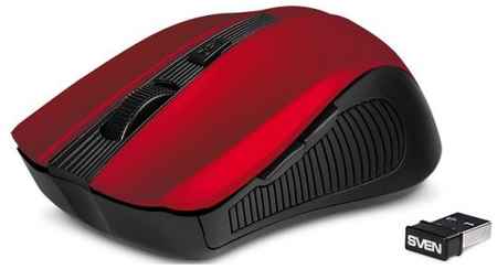Беспроводная мышь SVEN RX-350W красная (5+1кл. 600-1400DPI, SoftTouch, блист) 2034047562