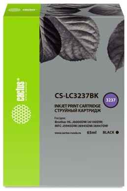 Картридж струйный Cactus CS-LC3237BK черный (65мл) для Brother HL-J6000DW/J6100DW 2034049373