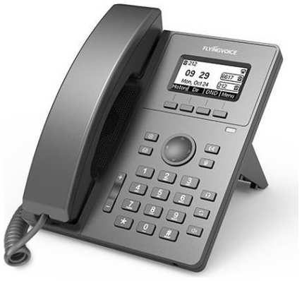 Телефон IP Flyingvoice P10P черный 2034050775