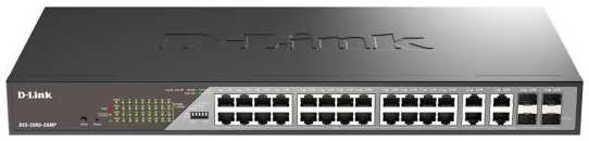 D-Link Сетевой коммутатор/ Smart L2 Surveillance Switch 24х1000Base-T PoE, 4xCombo 1000Base-T/SFP, PoE Budget 370W, Long-range PoE up to 250m 2034050898