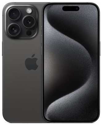 Смартфон Apple A3104 iPhone 15 Pro 256Gb черный титан моноблок 3G 4G 2Sim 6.1 1179x2556 iOS 17 48Mpix 802.11 a/b/g/n/ac/ax NFC GPS Protect 2034051893