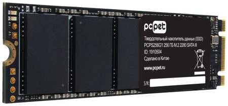 Накопитель SSD PC Pet SATA III 256Gb PCPS256G1 M.2 2280 OEM 2034052371