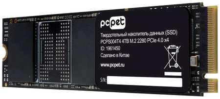 Накопитель SSD PC Pet PCI-E 4.0 x4 4TB PCPS004T4 M.2 2280 OEM 2034054582