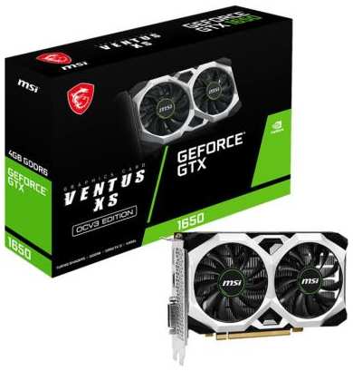 Видеокарта MSI GeForce GTX 1650 D6 VENTUS XS OCV3 PCI-E 4096Mb GDDR6 128 Bit Retail 2034056274