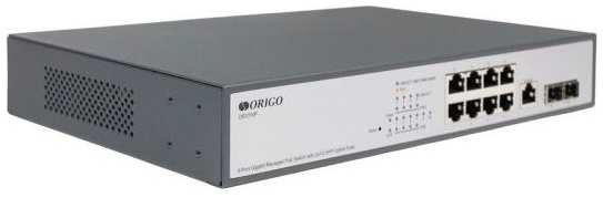 Origo OS3110P/135W/A1A Управляемый L2 PoE-коммутатор8x1000Base-T PoE+, 2x1000Base-X SFP,PoE-бюжет 135 Вт